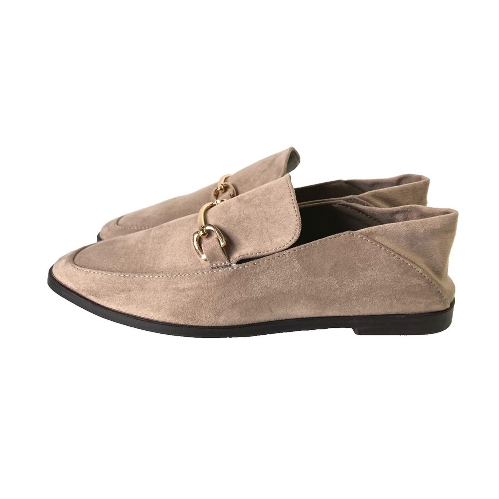 Vintage Havana House Shoes Taupe Polly Loafer Rose Gold Buckle Casual Womens 6.5 - Picture 3 of 11